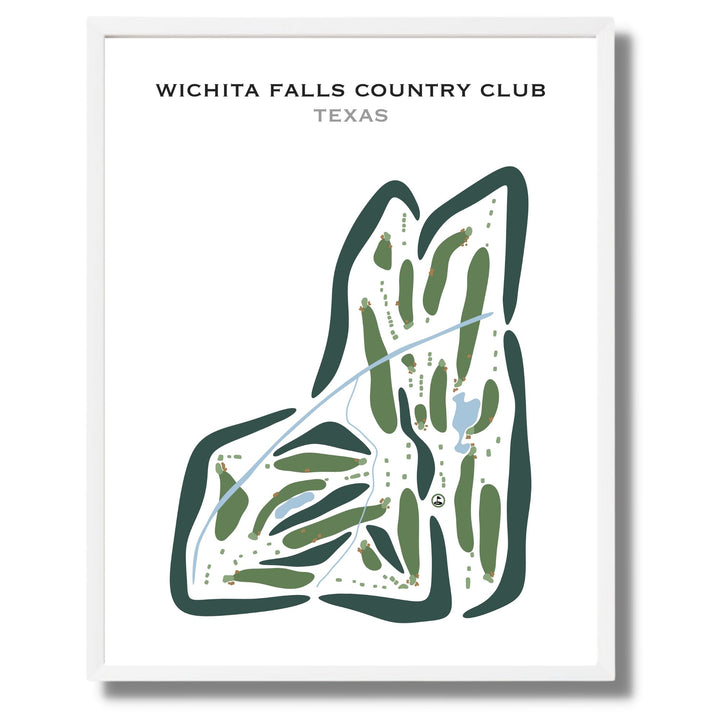 Wichita Falls Country Club, Texas - Printed Golf Courses