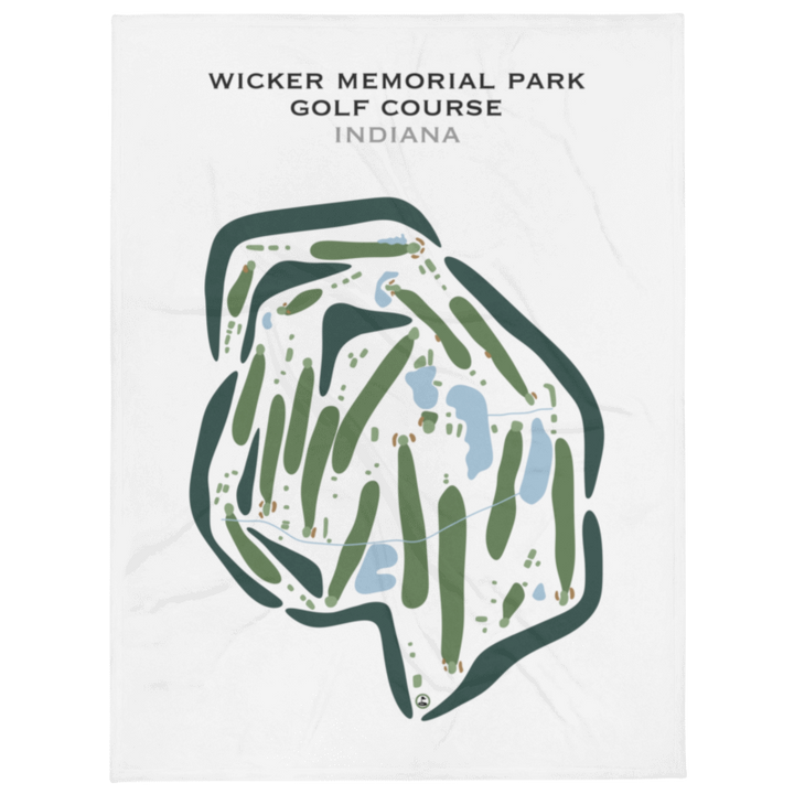 Wicker Memorial Park Golf Course, Indiana - Printed Golf Courses