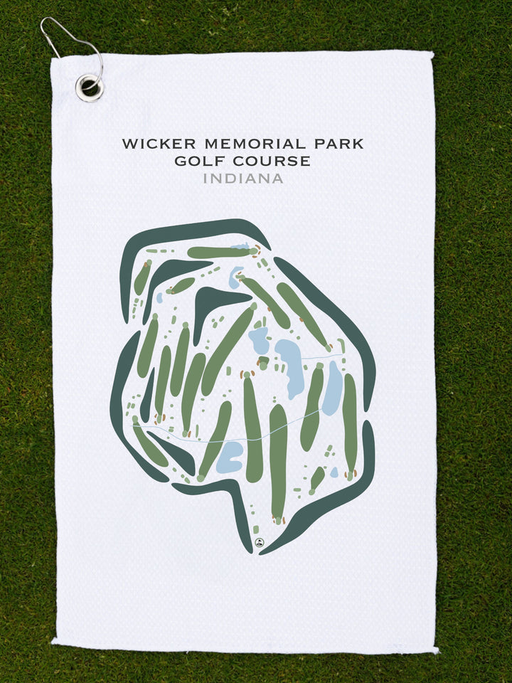 Wicker Memorial Park Golf Course, Indiana - Printed Golf Courses