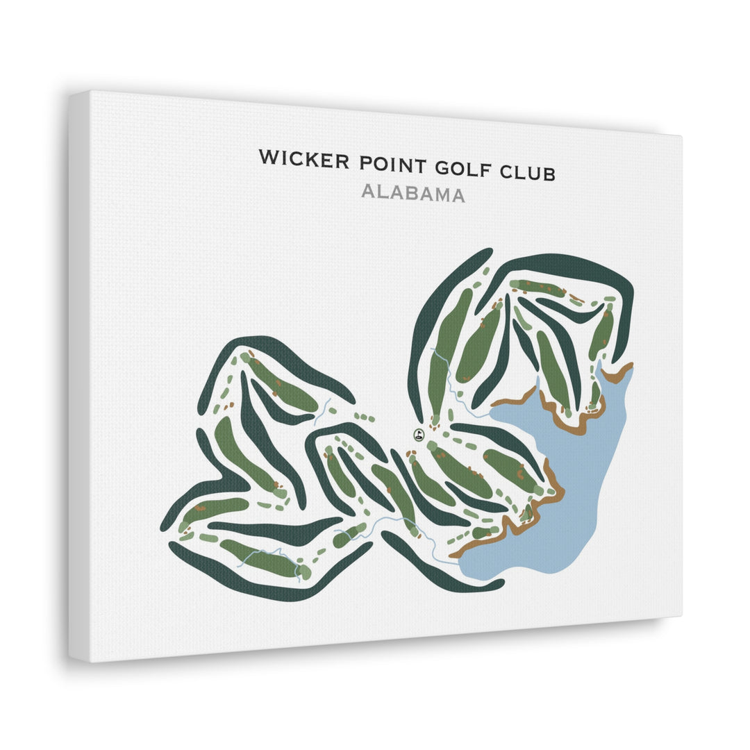 Wicker Point Golf Club, Alabama - Printed Golf Courses