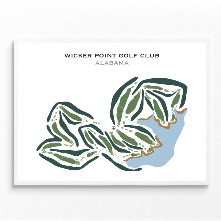 Wicker Point Golf Club, Alabama - Printed Golf Courses