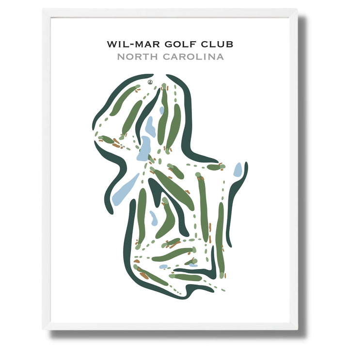 Wil-Mar Golf Club, North Carolina - Printed Golf Courses