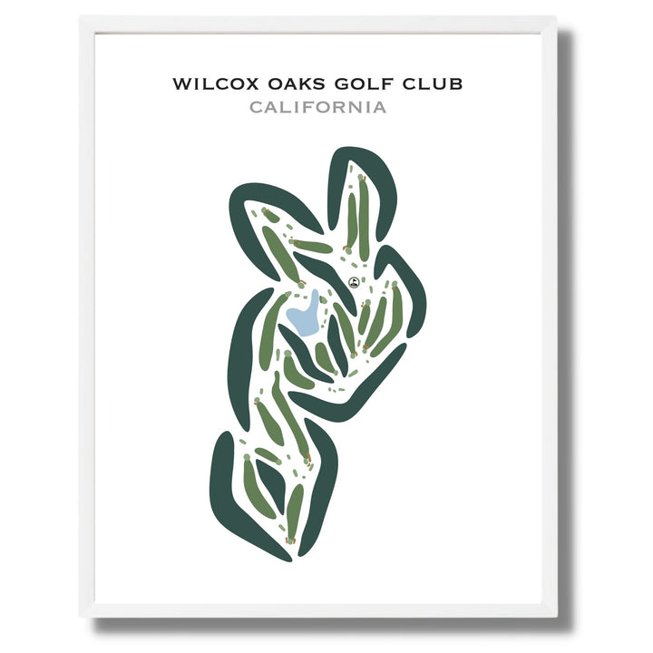 Wilcox Oaks Golf Club, California - Printed Golf Courses