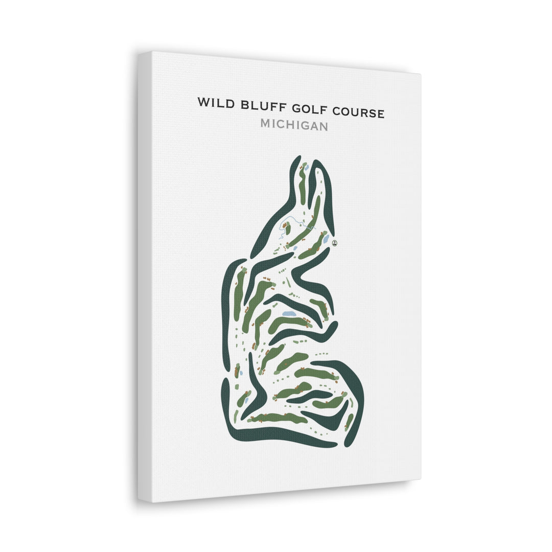 Wild Bluff Golf Course, Michigan - Printed Golf Courses