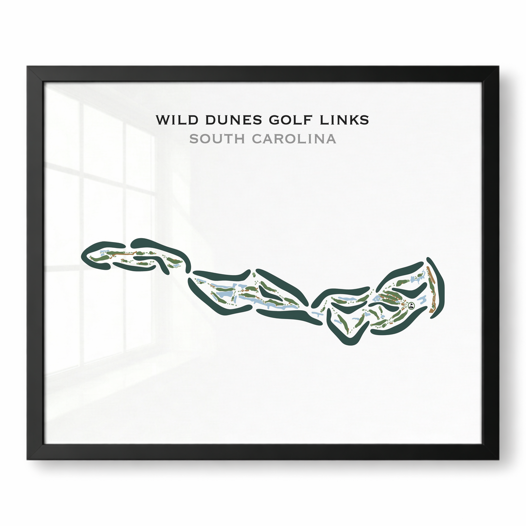 Wild Dunes Golf Links, South Carolina - Printed Golf Courses