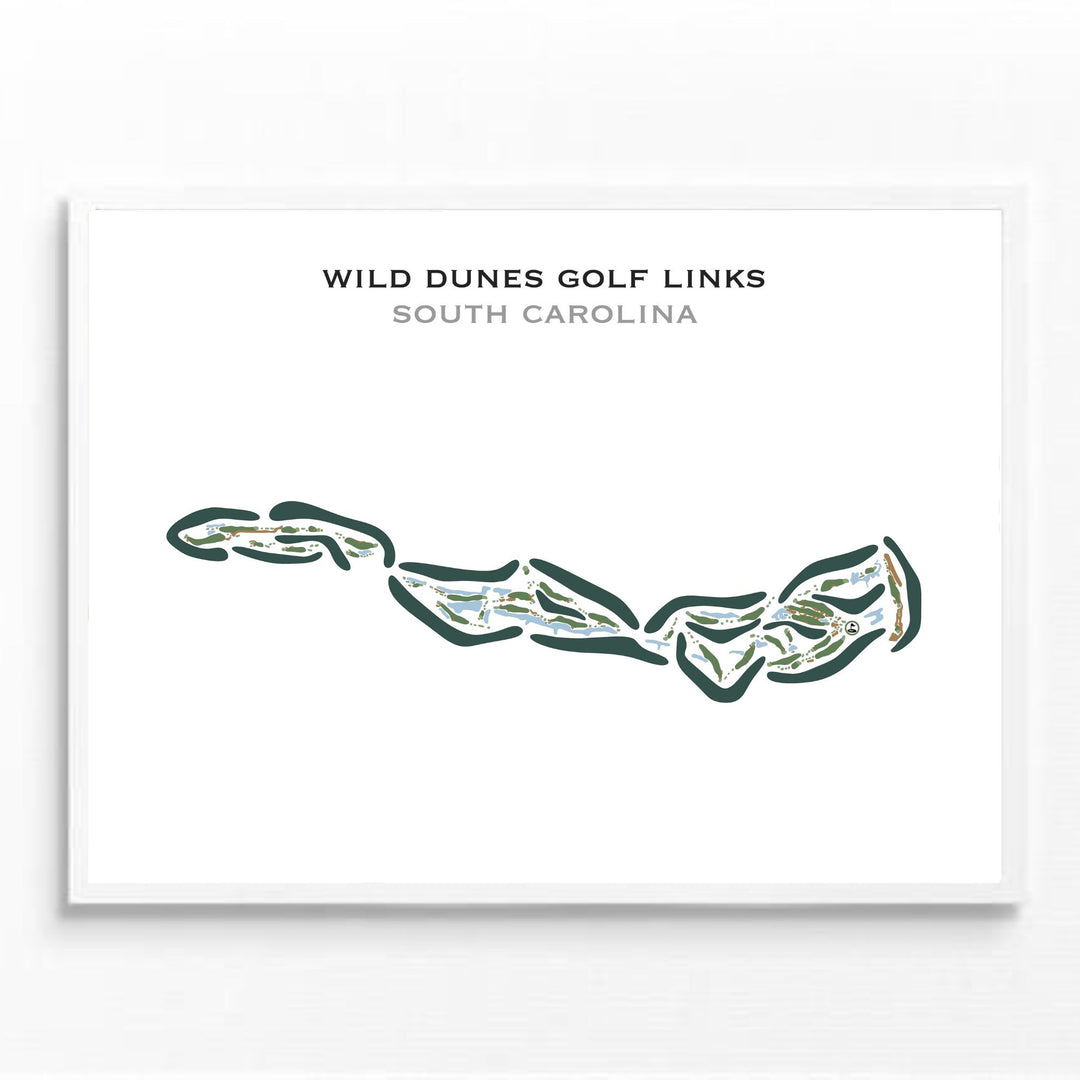 Wild Dunes Golf Links, South Carolina - Printed Golf Courses