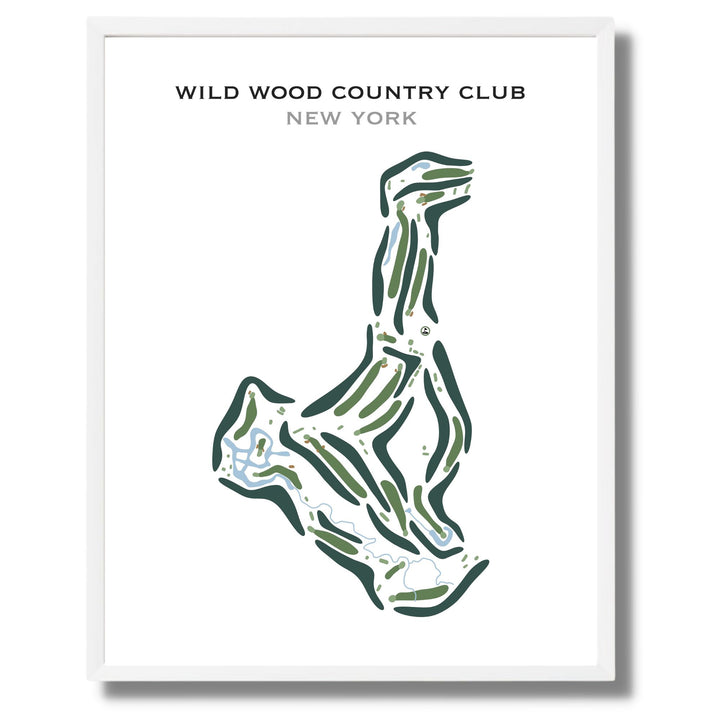 Wild Wood Country Club, New York - Printed Golf Course