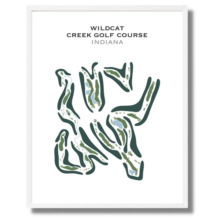 Wildcat Creek Golf Course, Indiana - Printed Golf Course