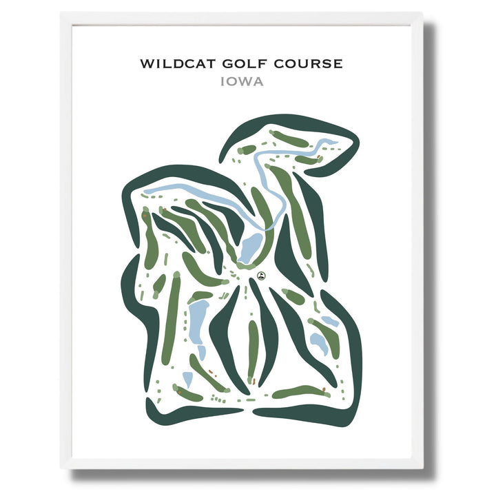 Wildcat Golf Course, Iowa - Printed Golf Courses