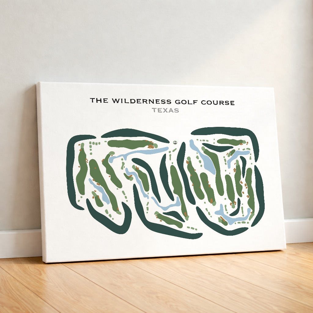The Wilderness Golf Course, Texas - Printed Golf Courses