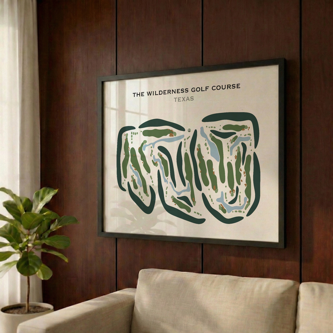 The Wilderness Golf Course, Texas - Printed Golf Courses