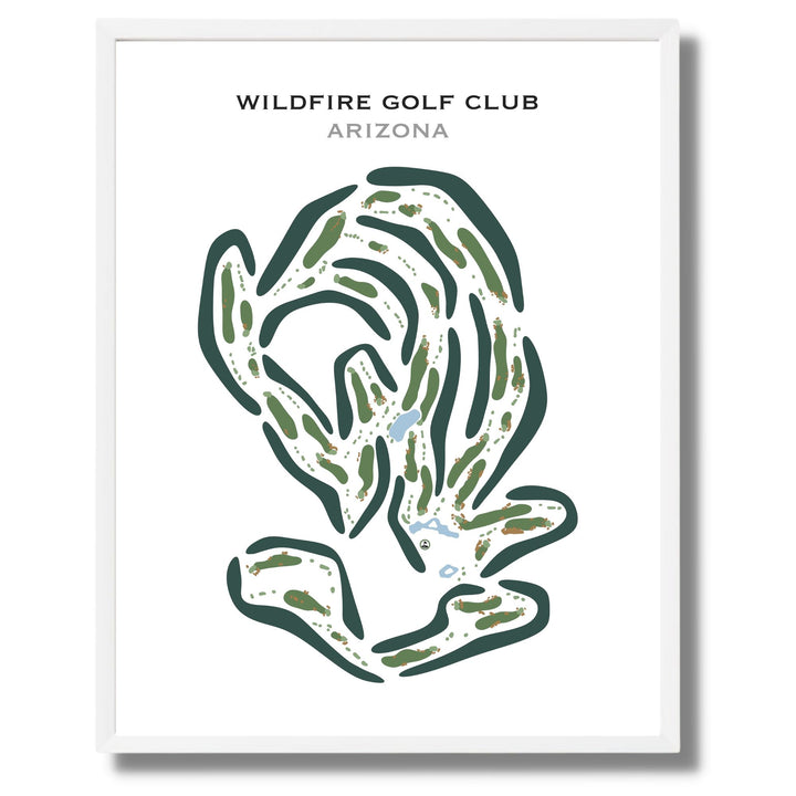 Wildfire Golf Club, Phoenix Arizona - Printed Golf Courses