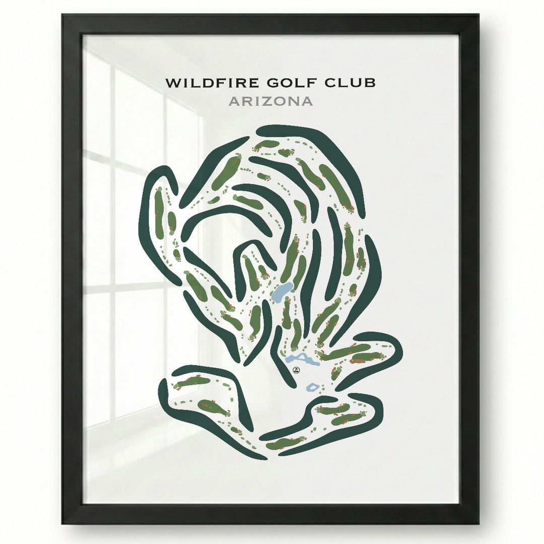 Wildfire Golf Club, Phoenix Arizona - Printed Golf Courses