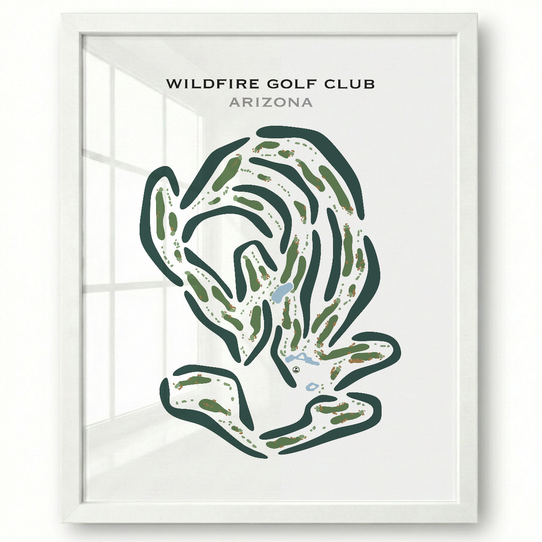 Wildfire Golf Club, Phoenix Arizona - Printed Golf Courses