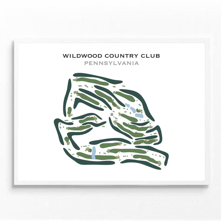 Wildwood Golf Club, Pennsylvania - Printed Golf Course