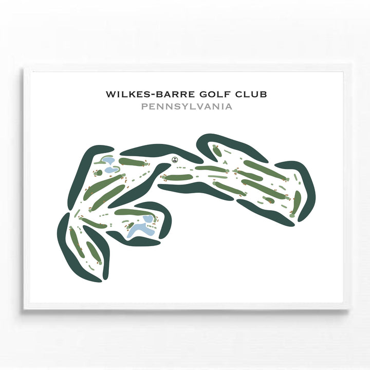 Wilkes-Barre Golf Club, Pennsylvania - Printed Golf Courses