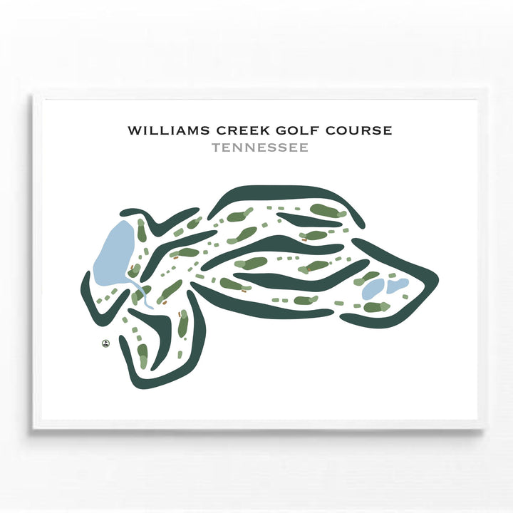 Williams Creek Golf Course, Tennessee - Printed Golf Courses