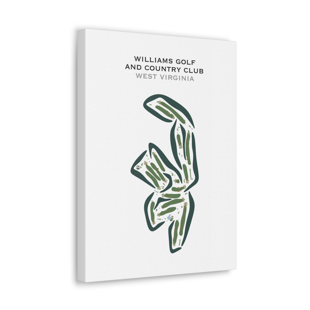 Williams Golf & Country Club, West Virginia - Printed Golf Courses