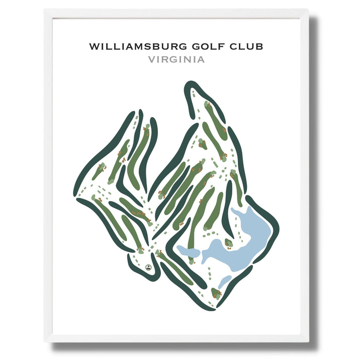 Williamsburg Golf Club, Virginia - Printed Golf Courses