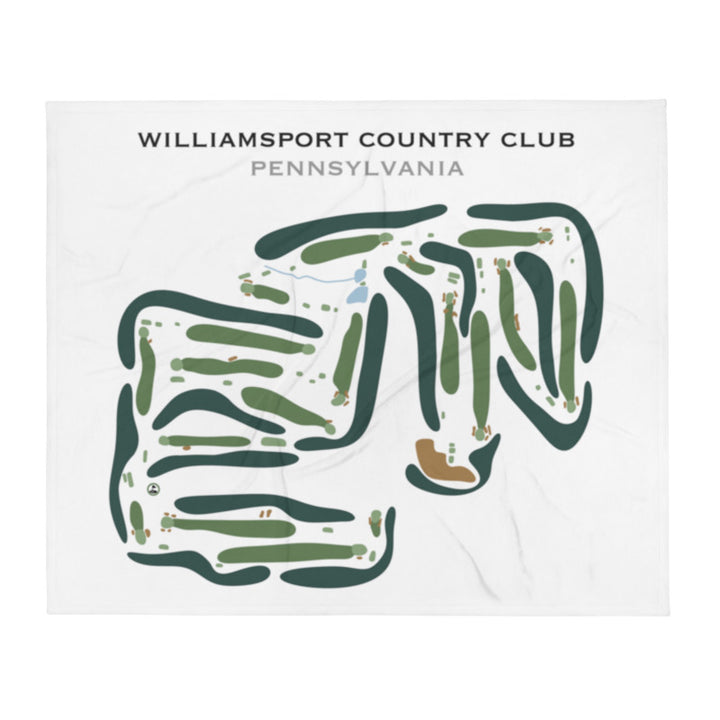 Williamsport Country Club, Pennsylvania - Printed Golf Course