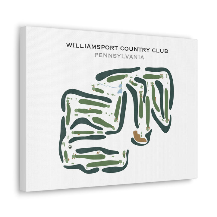 Williamsport Country Club, Pennsylvania - Printed Golf Course