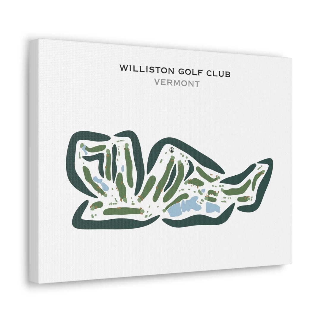 Williston Country Club, Vermont - Printed Golf Courses