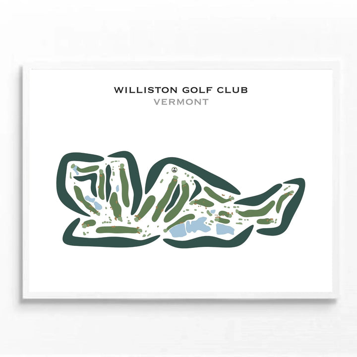 Williston Country Club, Vermont - Printed Golf Courses