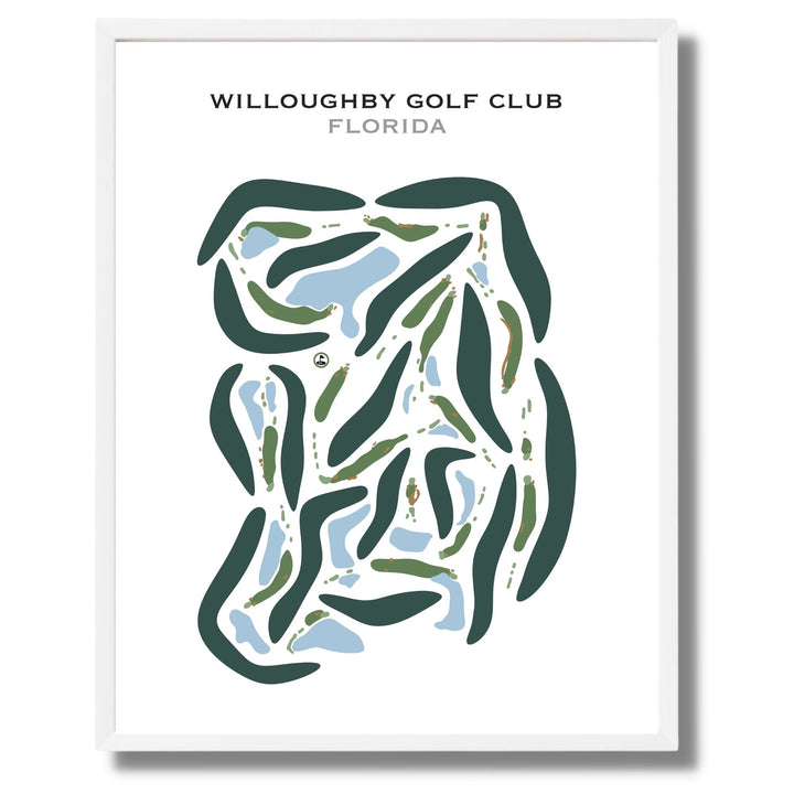 Willoughby Golf Club, Florida - Printed Golf Courses