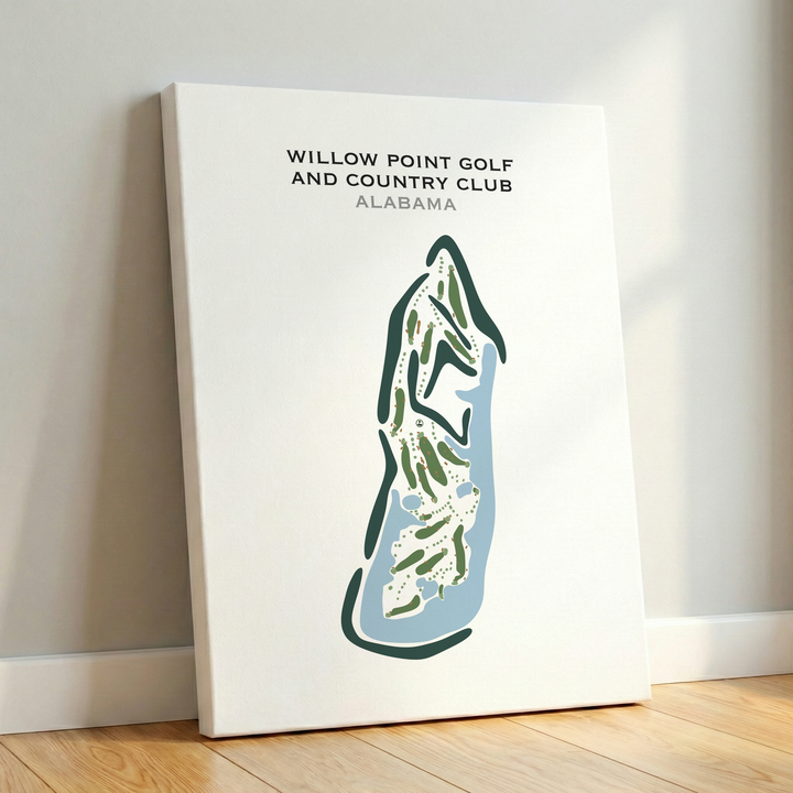 Willow Point Golf and Country Club, Alabama - Printed Golf Courses