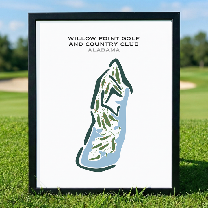 Willow Point Golf and Country Club, Alabama - Printed Golf Courses