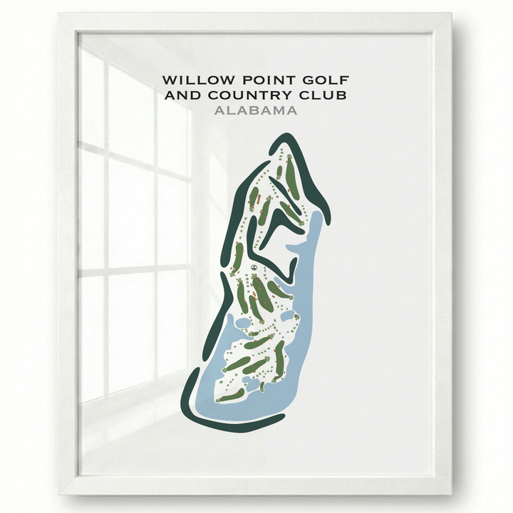 Willow Point Golf and Country Club, Alabama - Printed Golf Courses