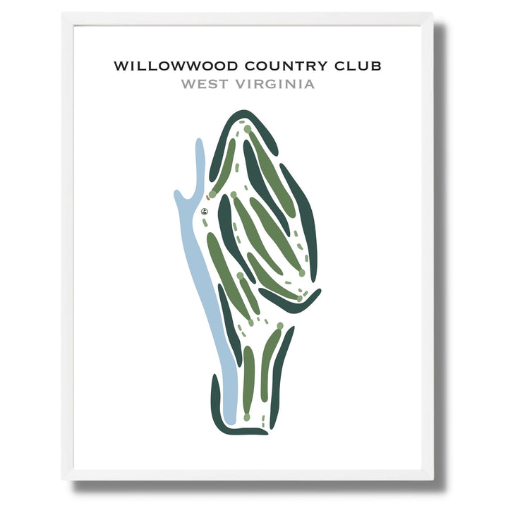 WillowWood Country Club, West Virginia - Printed Golf Course