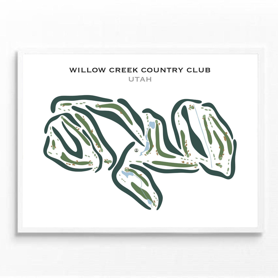Willow Creek Country Club, Sandy Utah - Printed Golf Courses - Golf Course Prints