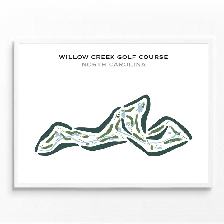 Willow Creek Golf Course, North Carolina - Printed Golf Courses