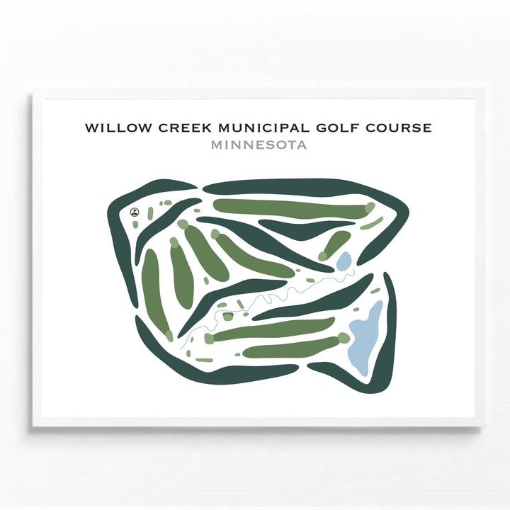 Willow Creek Municipal Golf Course, Minnesota - Printed Golf Courses