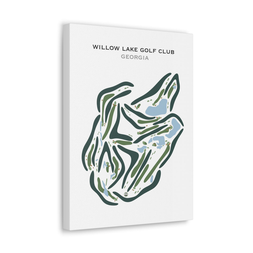 Willow Lake Golf Club, Georgia - Printed Golf Courses