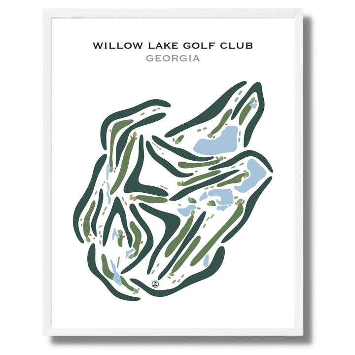 Willow Lake Golf Club, Georgia - Printed Golf Courses