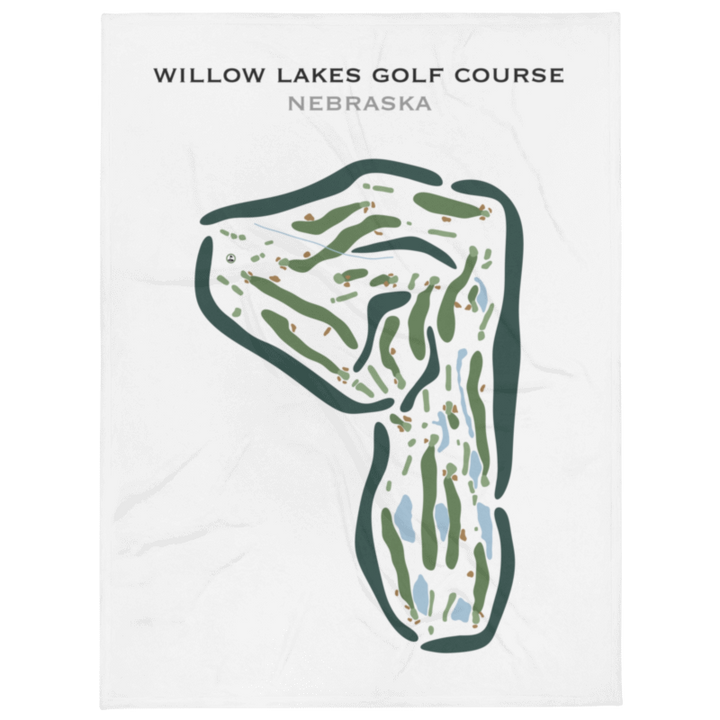 Willow Lakes Golf Course, Nebraska - Printed Golf Courses