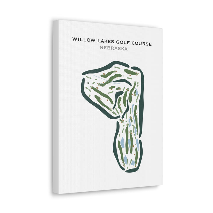 Willow Lakes Golf Course, Nebraska - Printed Golf Courses