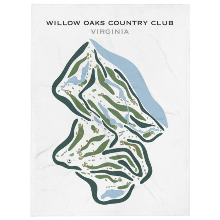 Willow Oaks Country Club, Virginia - Printed Golf Courses - Golf Course Prints