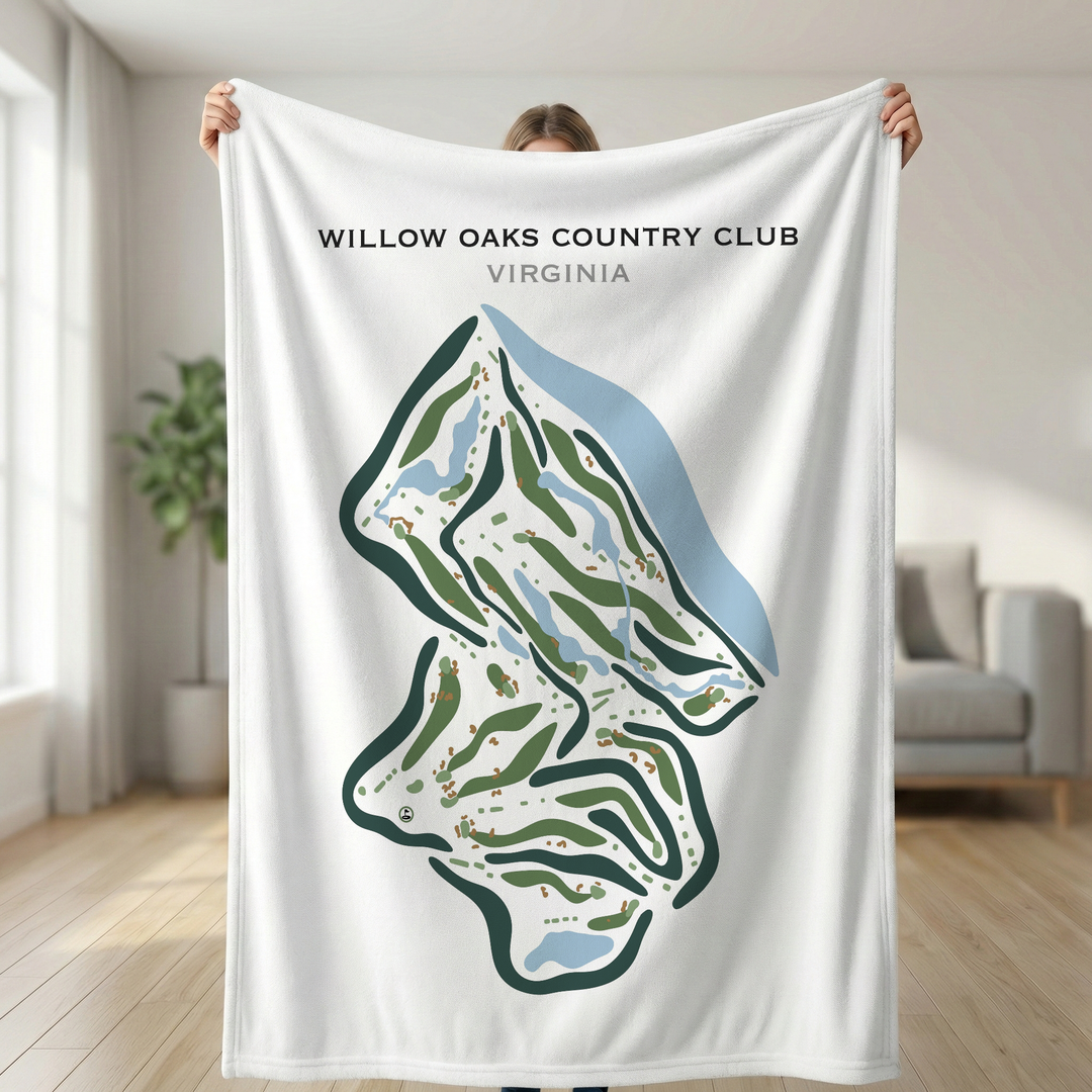 Willow Oaks Country Club, Virginia - Printed Golf Courses
