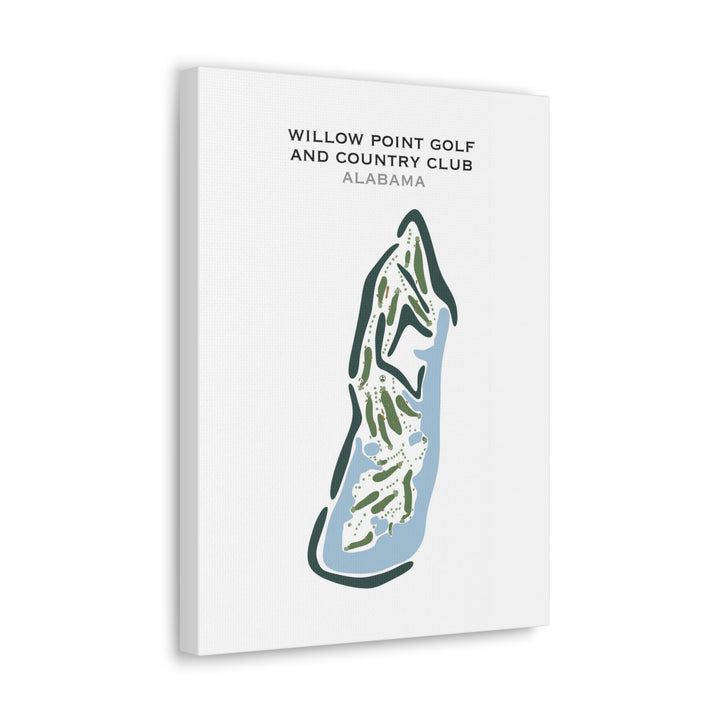 Willow Point Golf and Country Club, Alabama - Printed Golf Courses