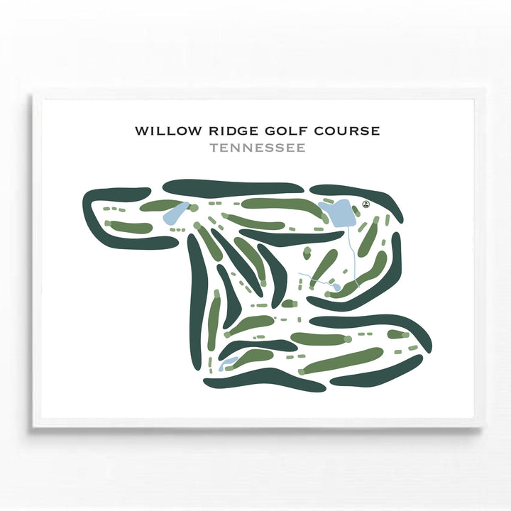 Willow Ridge Golf Course, Tennessee - Printed Golf Courses