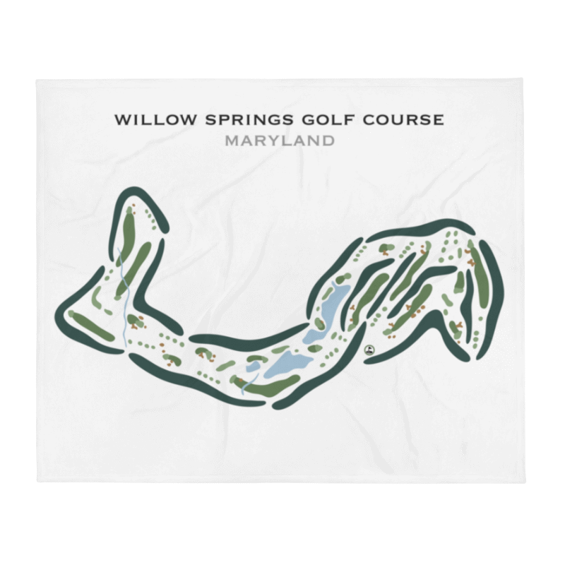 Willow Springs Golf Course, Maryland - Printed Golf Courses