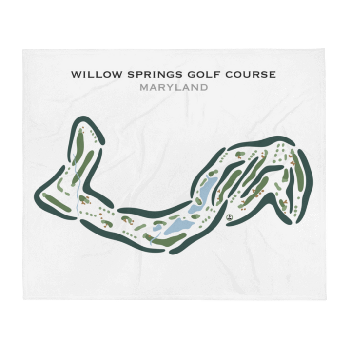 Willow Springs Golf Course, Maryland - Printed Golf Courses