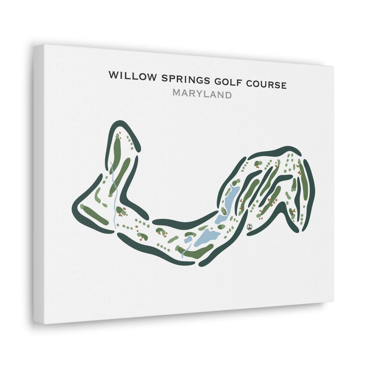 Willow Springs Golf Course, Maryland - Printed Golf Courses
