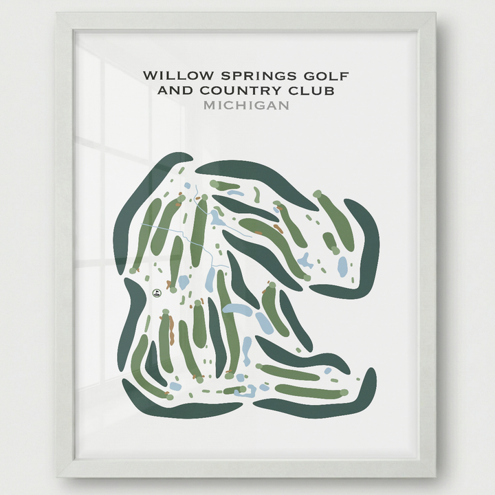 Willow Springs Golf & Country, Michigan - Printed Golf Courses
