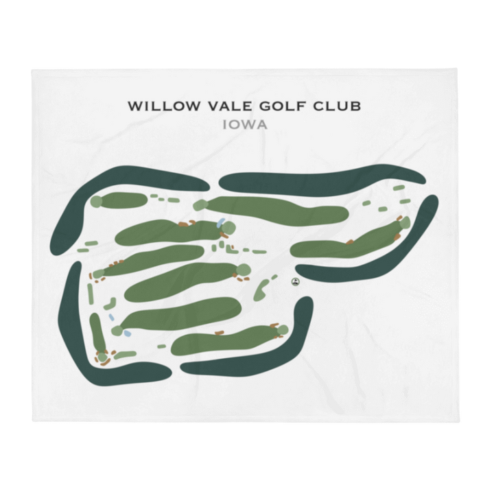 Willow Vale Golf Club, Iowa - Printed Golf Courses