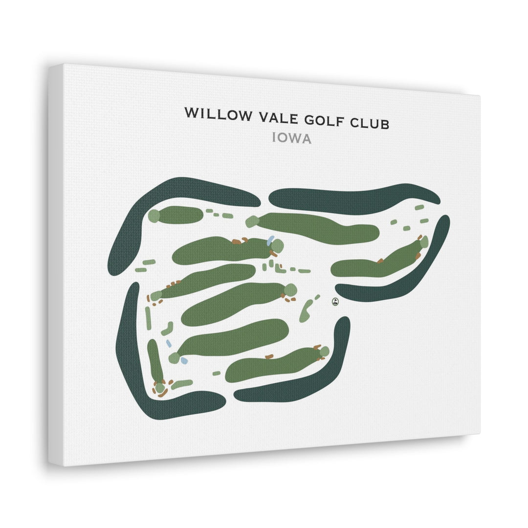 Willow Vale Golf Club, Iowa - Printed Golf Courses