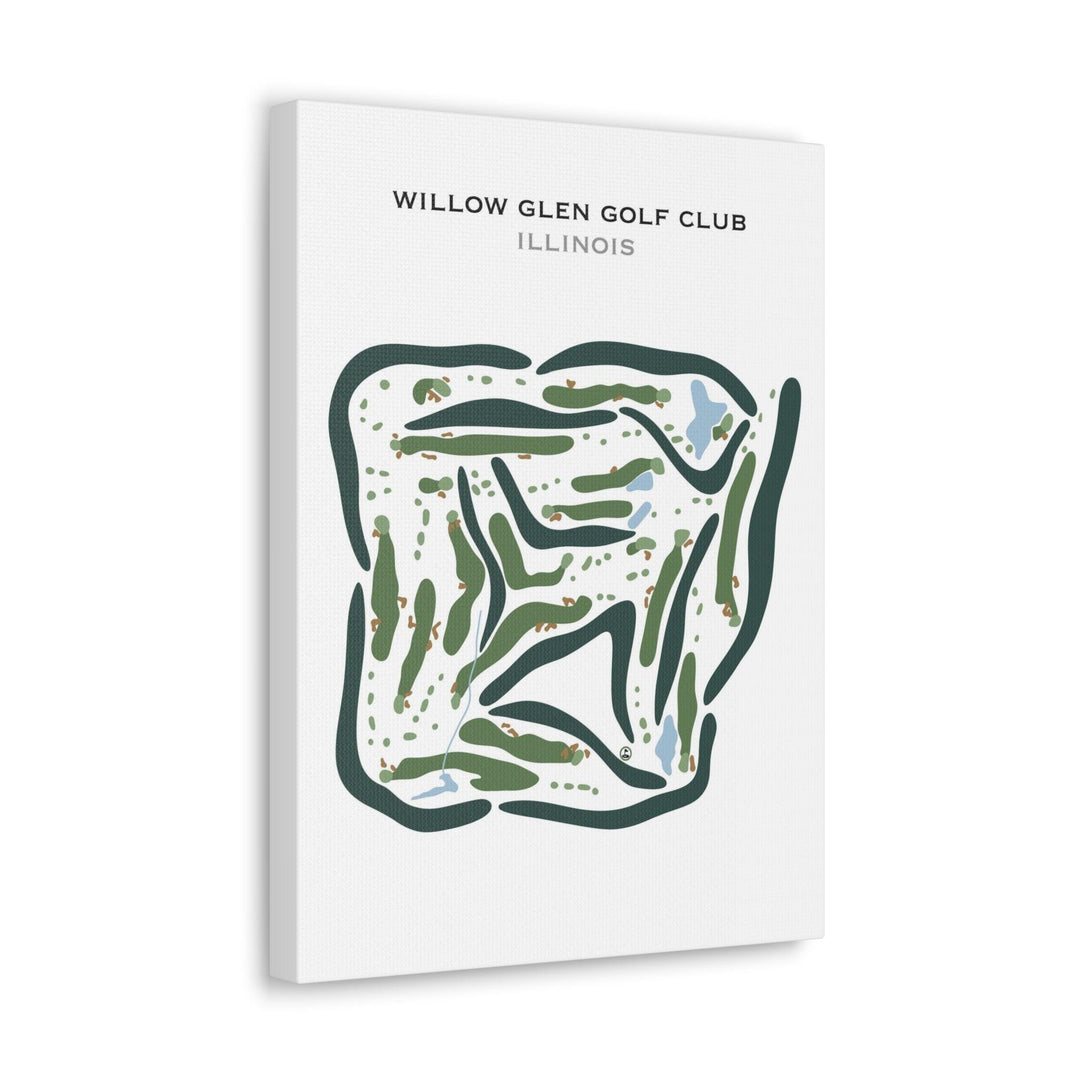 Willow Glen Golf Club, Illinois - Printed Golf Course